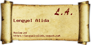 Lengyel Alida névjegykártya